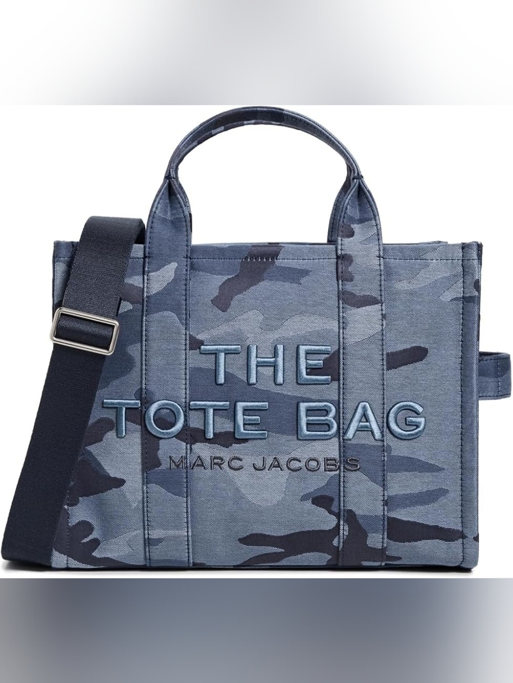 Marc Jacobs The Camo Jacquard Medium Tote Bag, Blue Multi